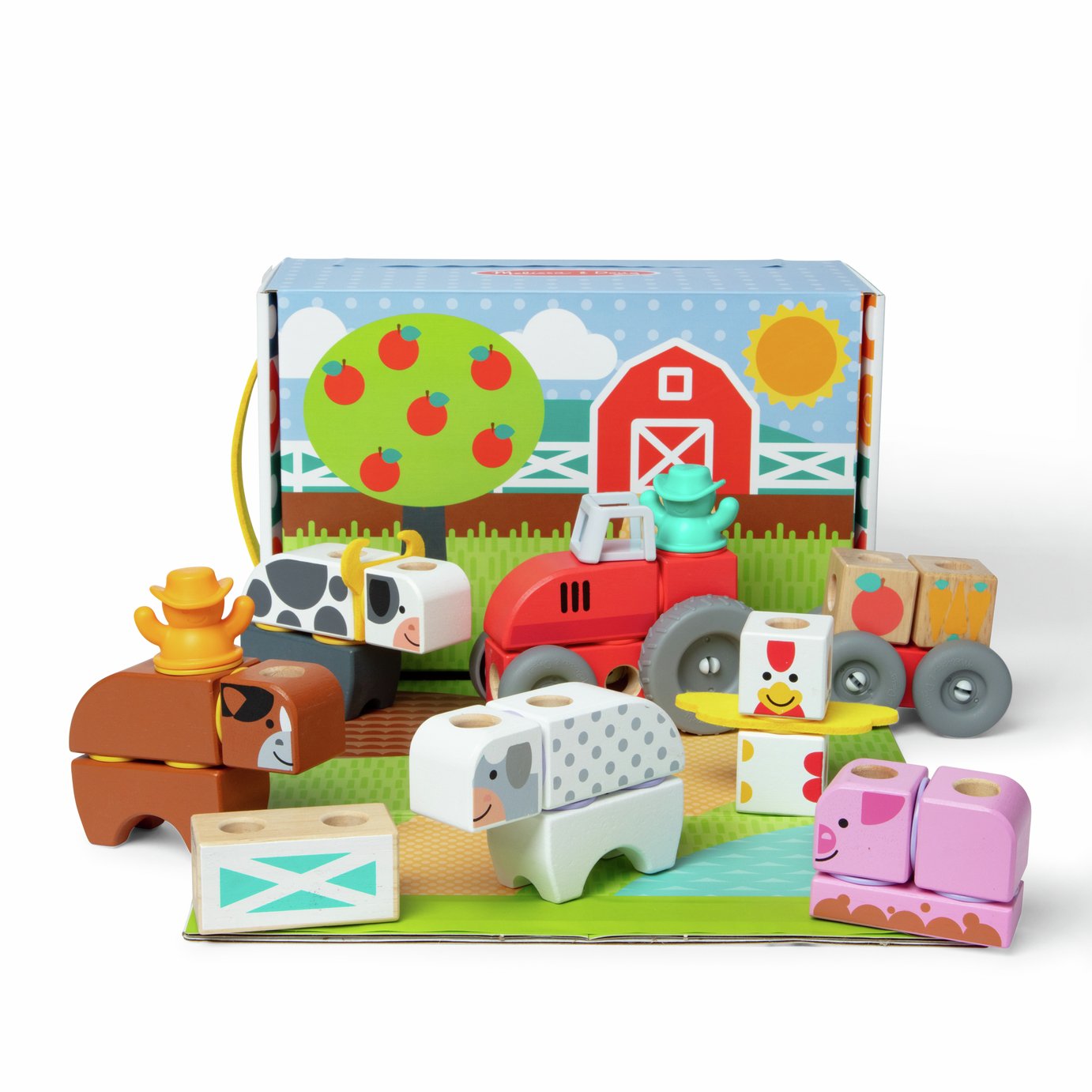 Melissa & Doug Blockables Farm Play Set