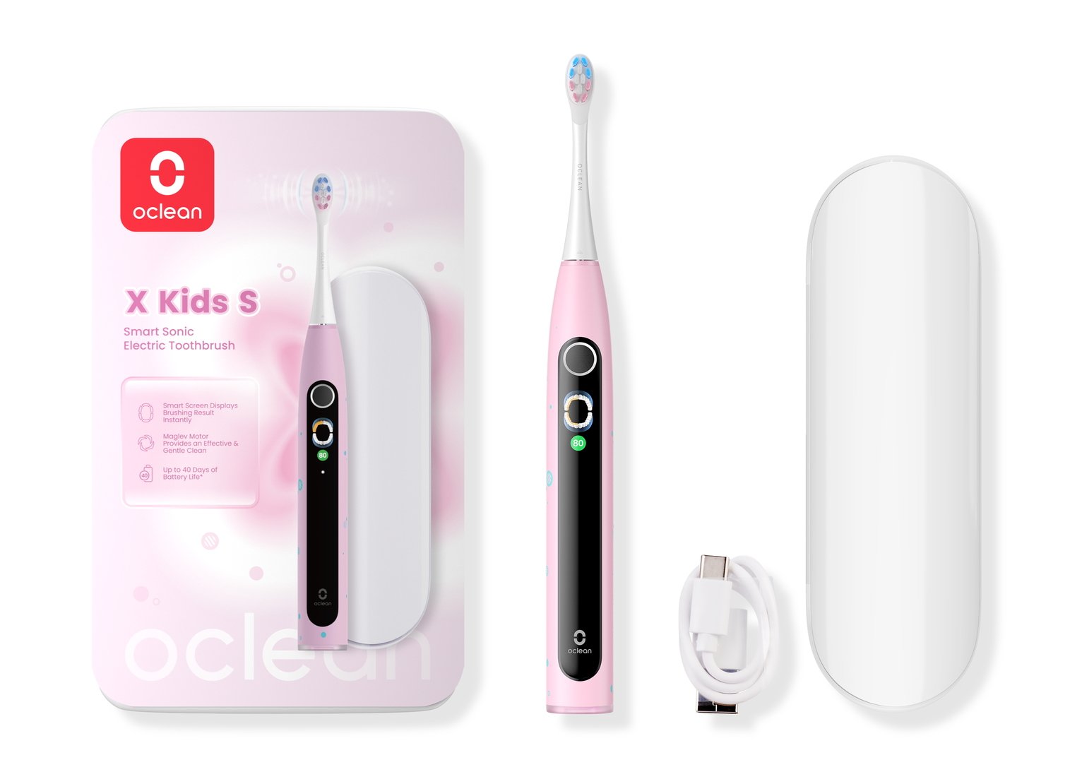 Oclean X Kids Set Electric Toothbrush Pink