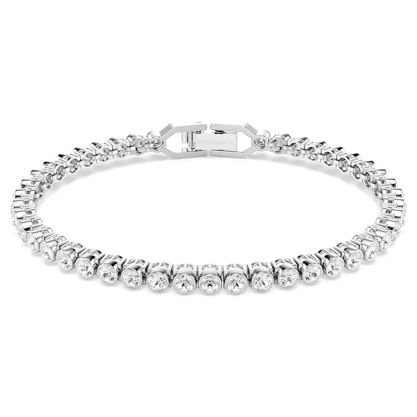Swarovski Rhodium Plated Crystal Imber Emily Tennis Bracelet