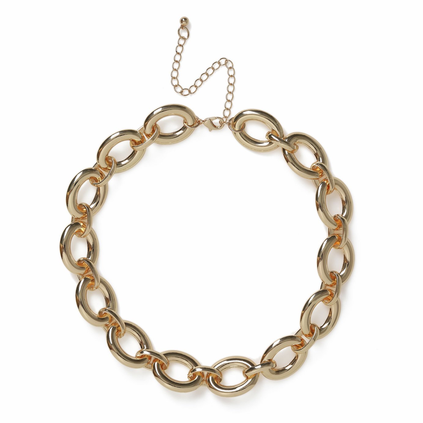 Freedom Gold Open Link Chain Necklace