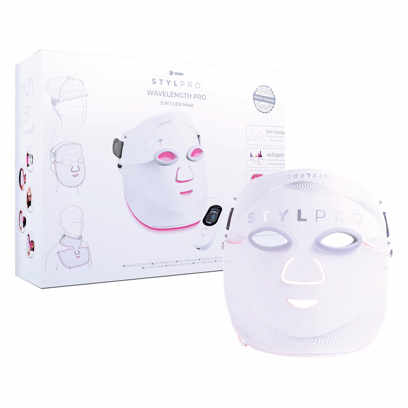 StylPro Wavelength Pro 5-in-1 Deep LED Face Mask