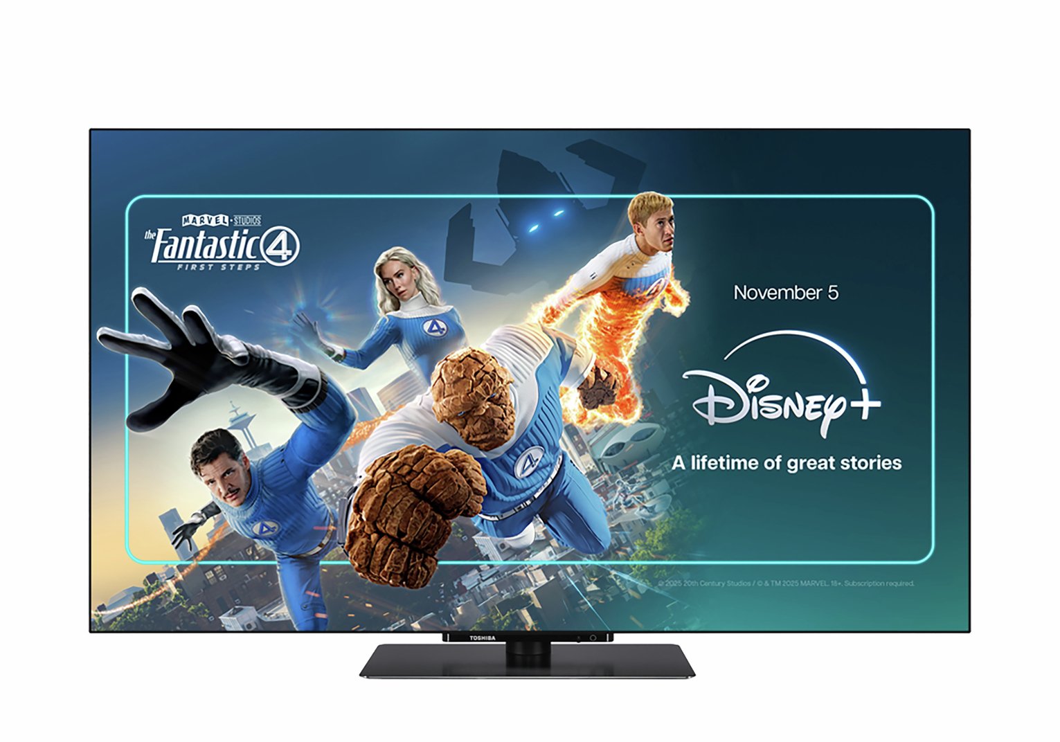 Toshiba 55 Inch 55XF9F53DB Smart 4K UHD HDR OLED Freely TV