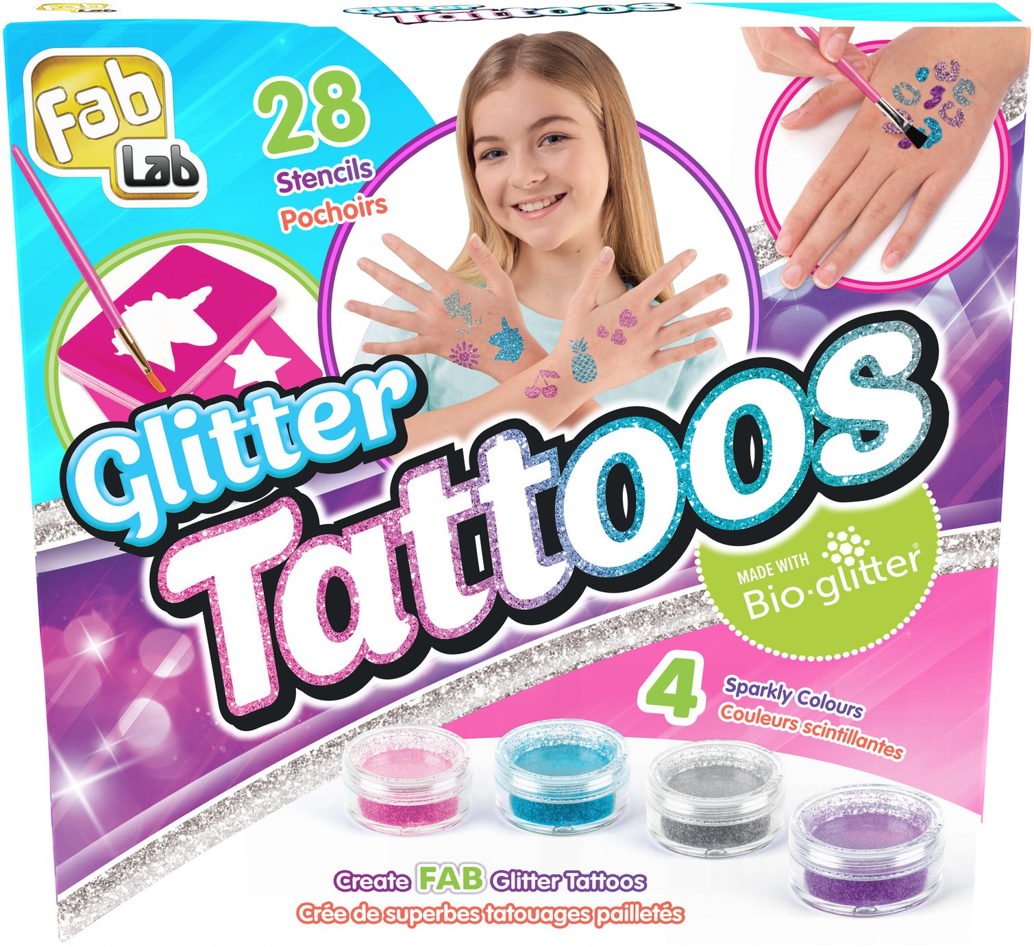 Fab Lab Glitter Tattoo Kit