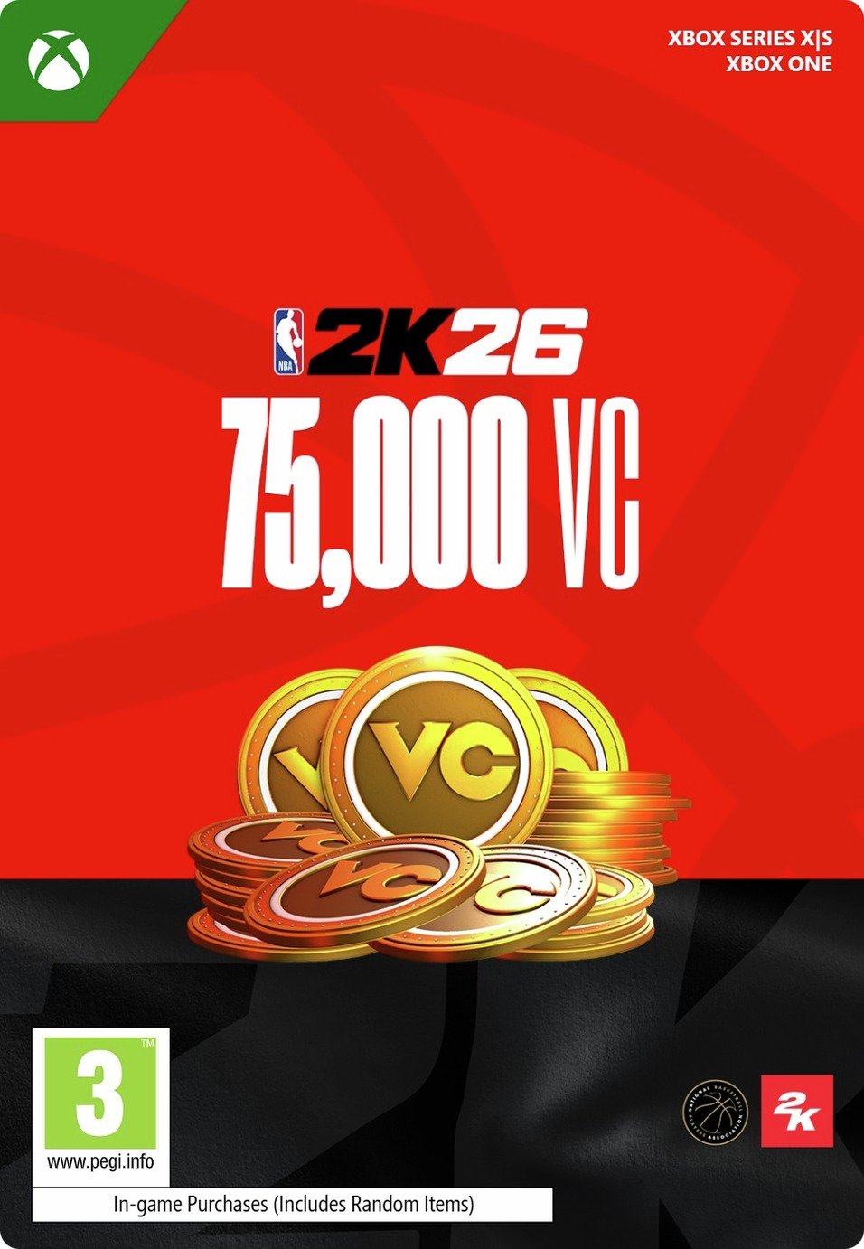 NBA 2K26 75000 Virtual Currency Xbox Series X|S & Xbox One
