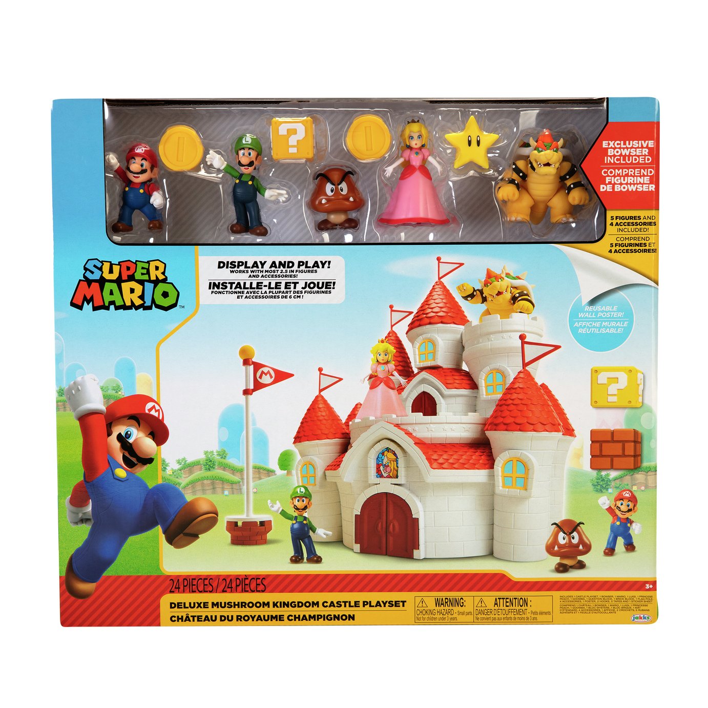 Super Mario Mushroom Kingdom 2.5 inch Figure Playset