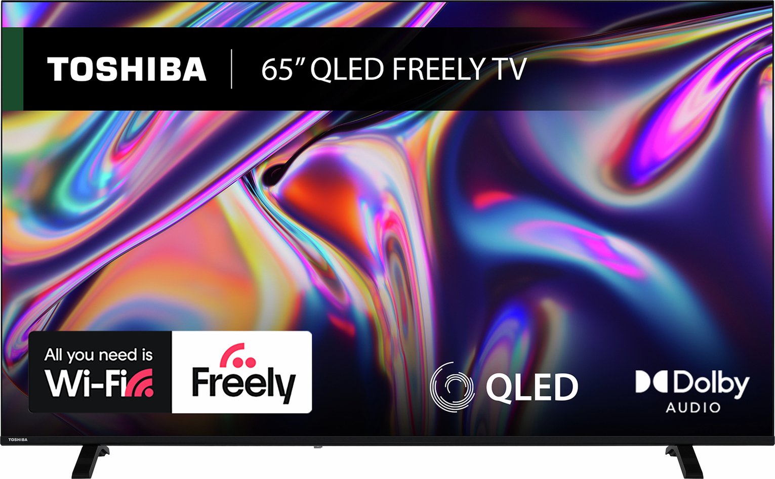 Toshiba 65Inch 65QV1563DB Smart 4K UHD HDR QLED Freely TV