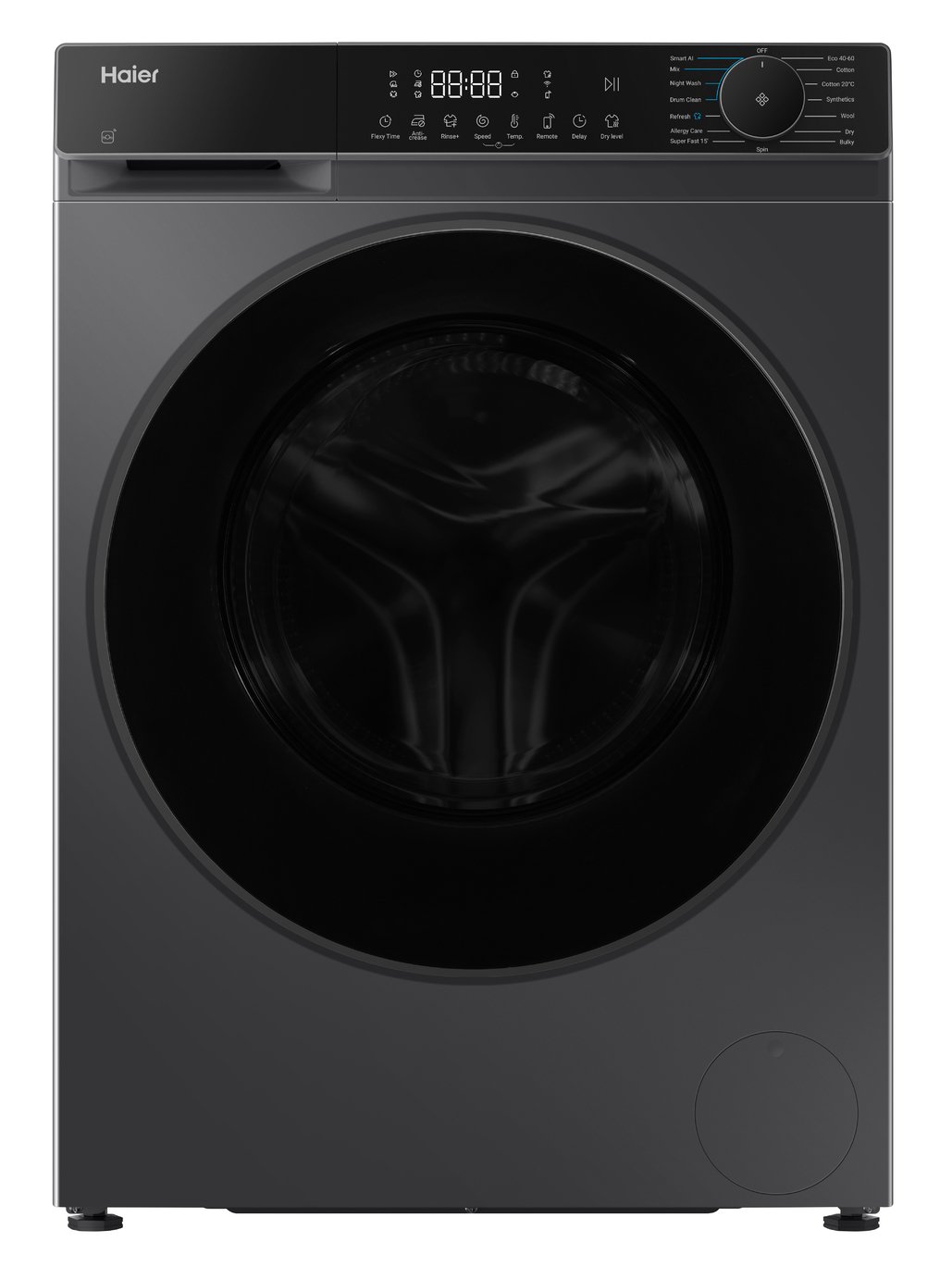 Haier HW130BP14357GUUK 13KG 1400 Washing Machine - Graphite