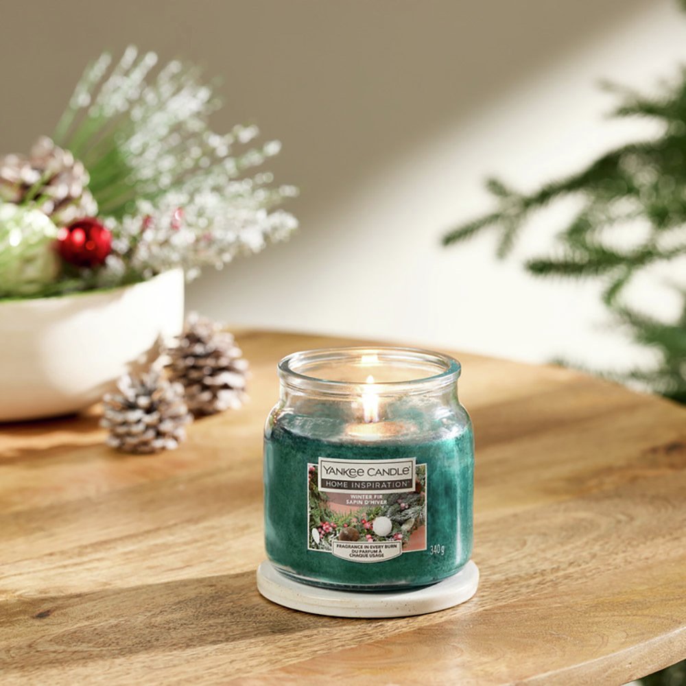 Yankee Home Inspiration Medium Jar Candle - Winter Fir