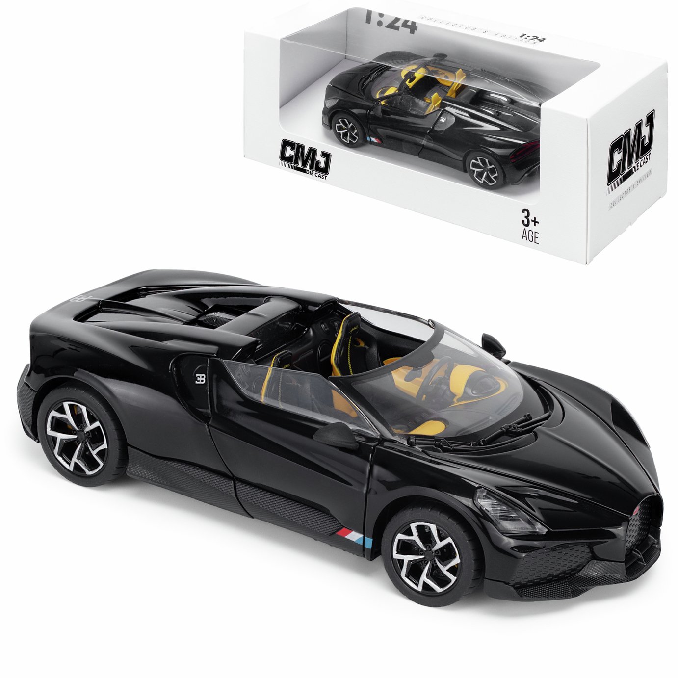 CMJ Die-cast Bugatti-Mistral Model Car 1:24 Scale