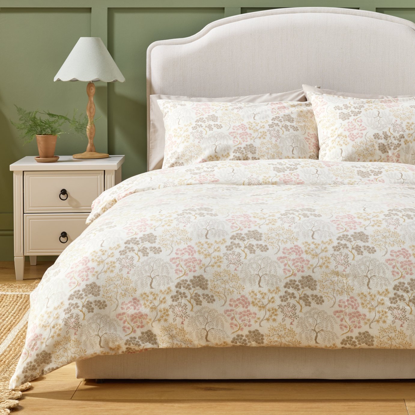 Argos Home Cotton Oriental Trees Bedding Set - Superking