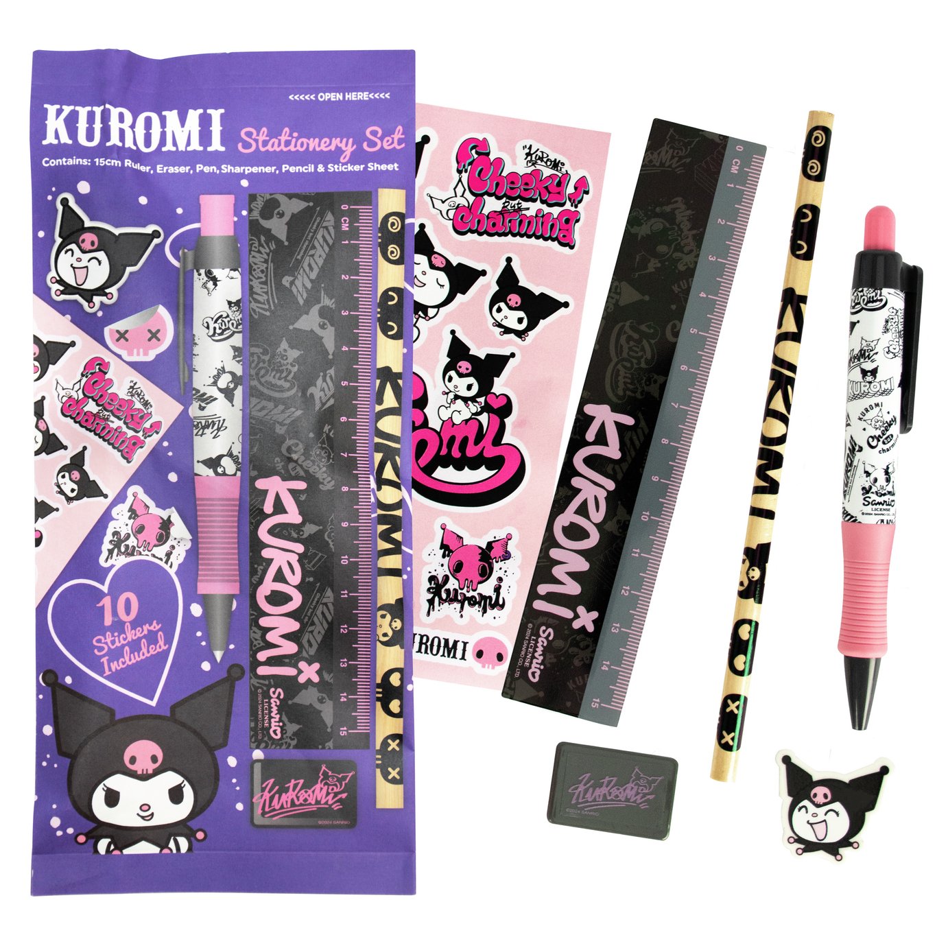 Sanrio Kuromi Stationery Set