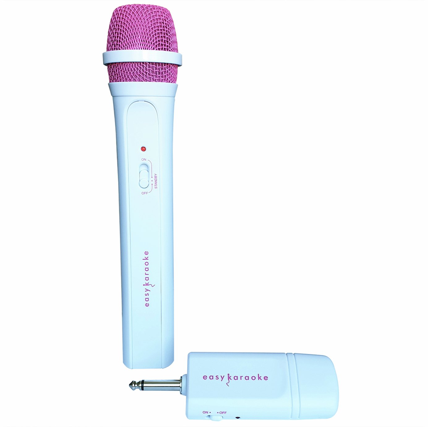 Easy Karaoke EKS717P Wireless Microphone - Pink & White