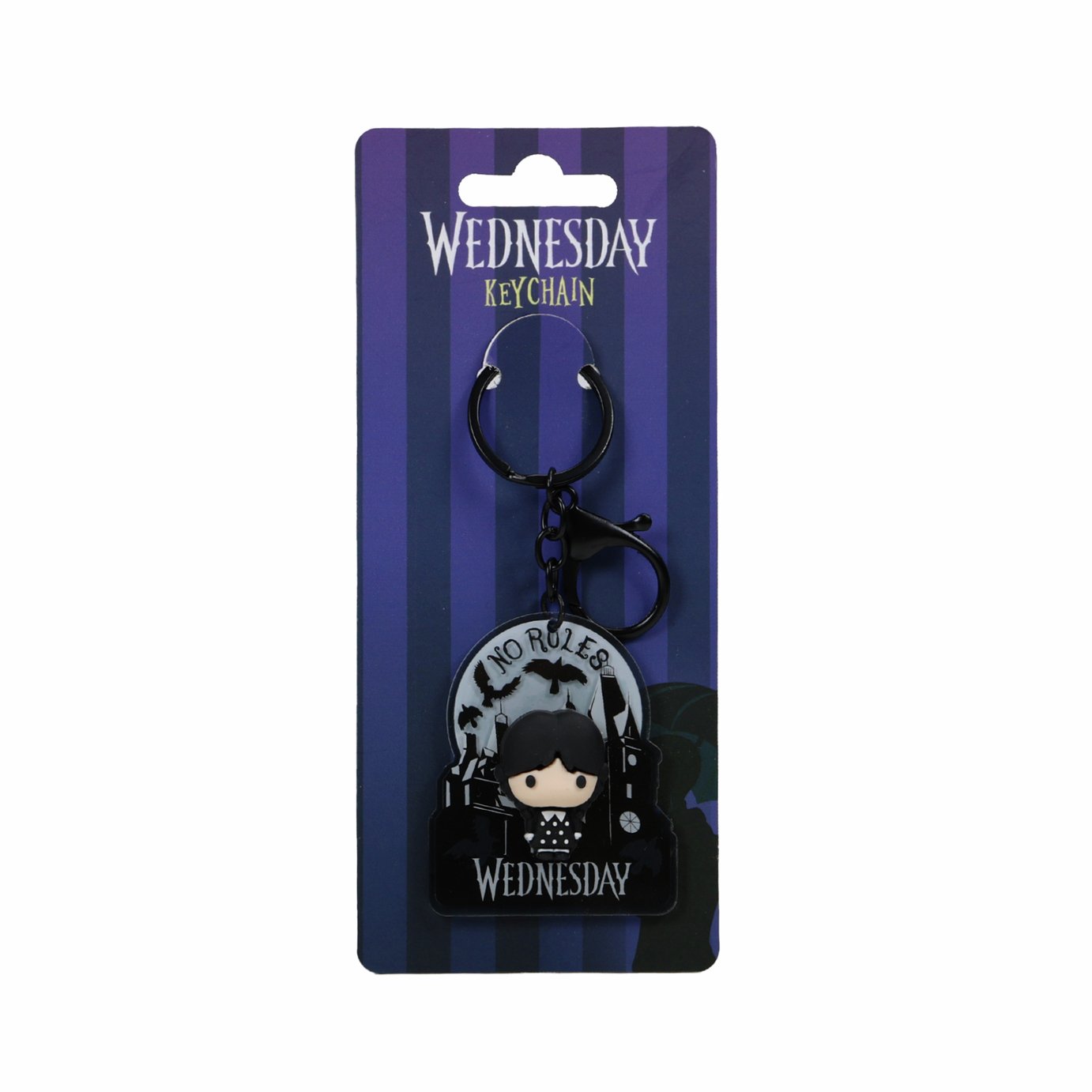 Wednesday 3D Character Keychain 