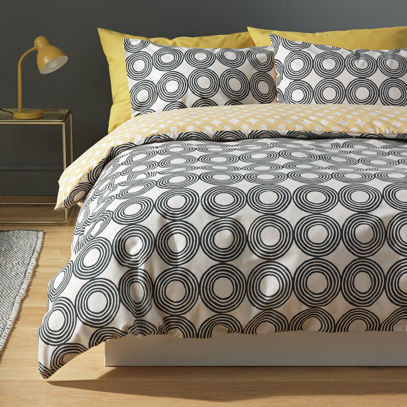 Argos Home Drawn Circles Bedding Set - Superking