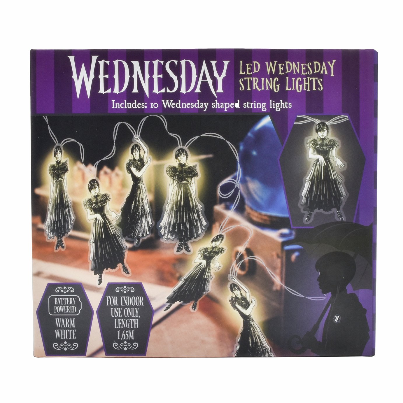 Wednesday Dance Pose Multi Coloured LED String Lights 