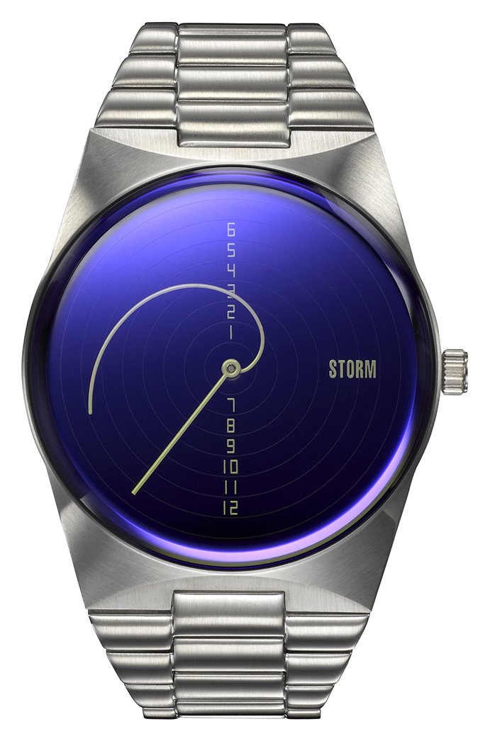 STORM Fibon-X Blue Dial Stainless Steel Strap Watch