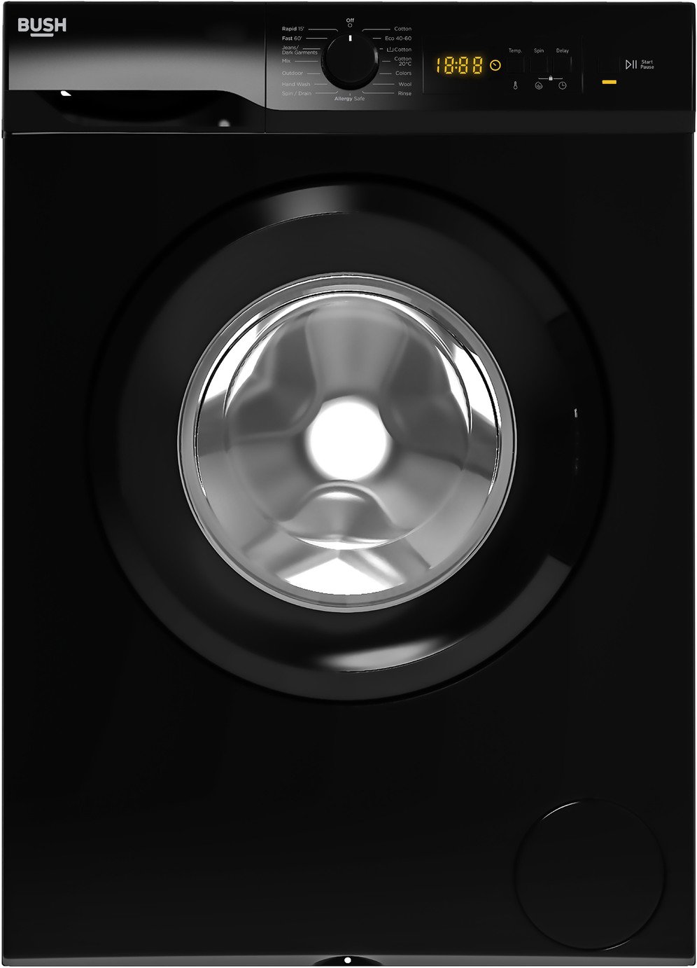 Bush WMT1712EB 7KG 1200 Spin Washing Machine - Black