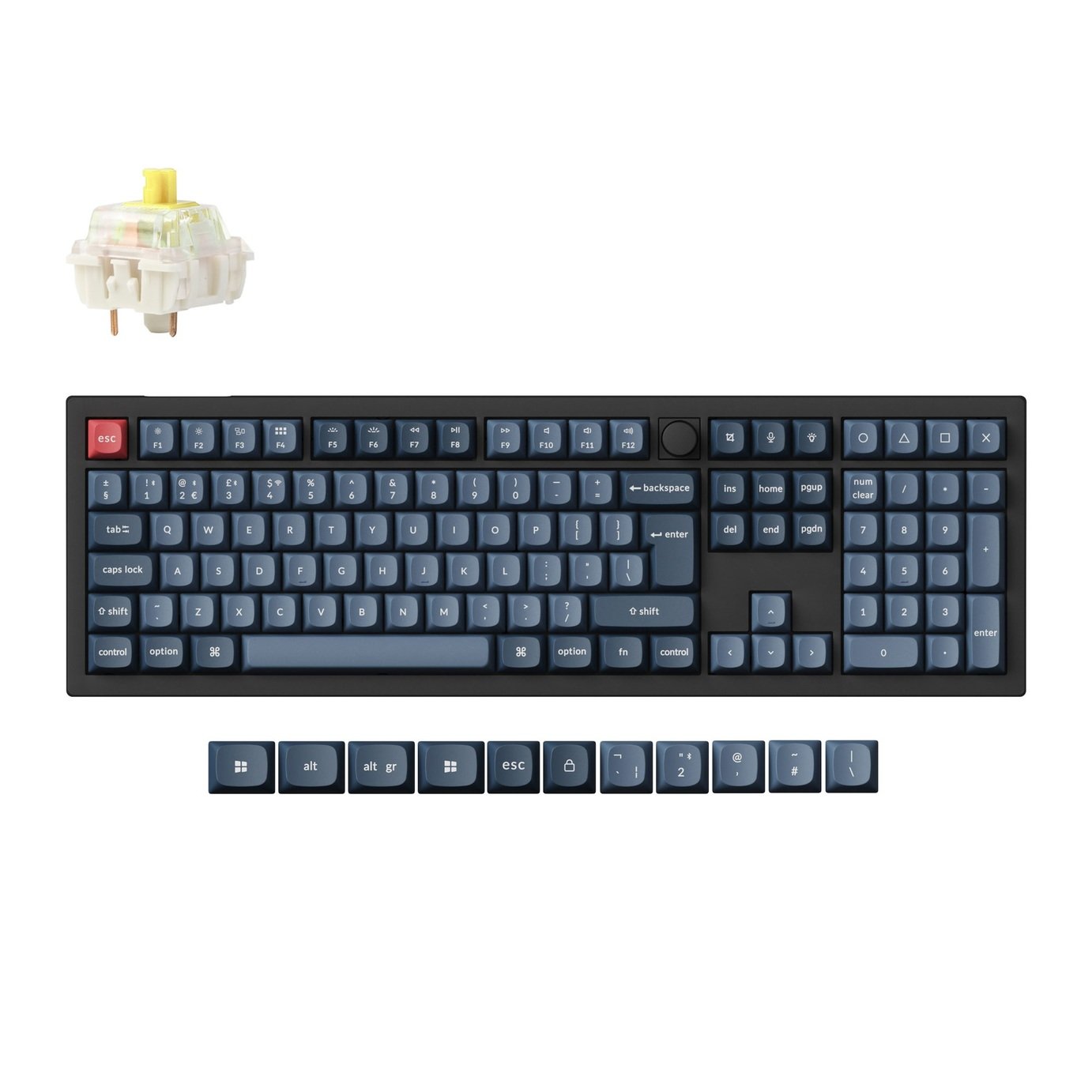 Keychron V6 Max QMK Wireless Mechanical Keyboard - Black