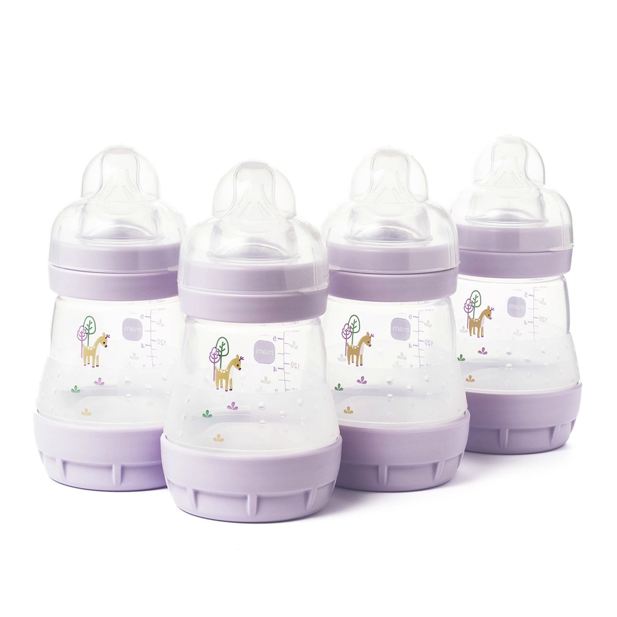 MAM Easy Start Anti-Colic 160ML Baby Bottles 4 Pack Lilac