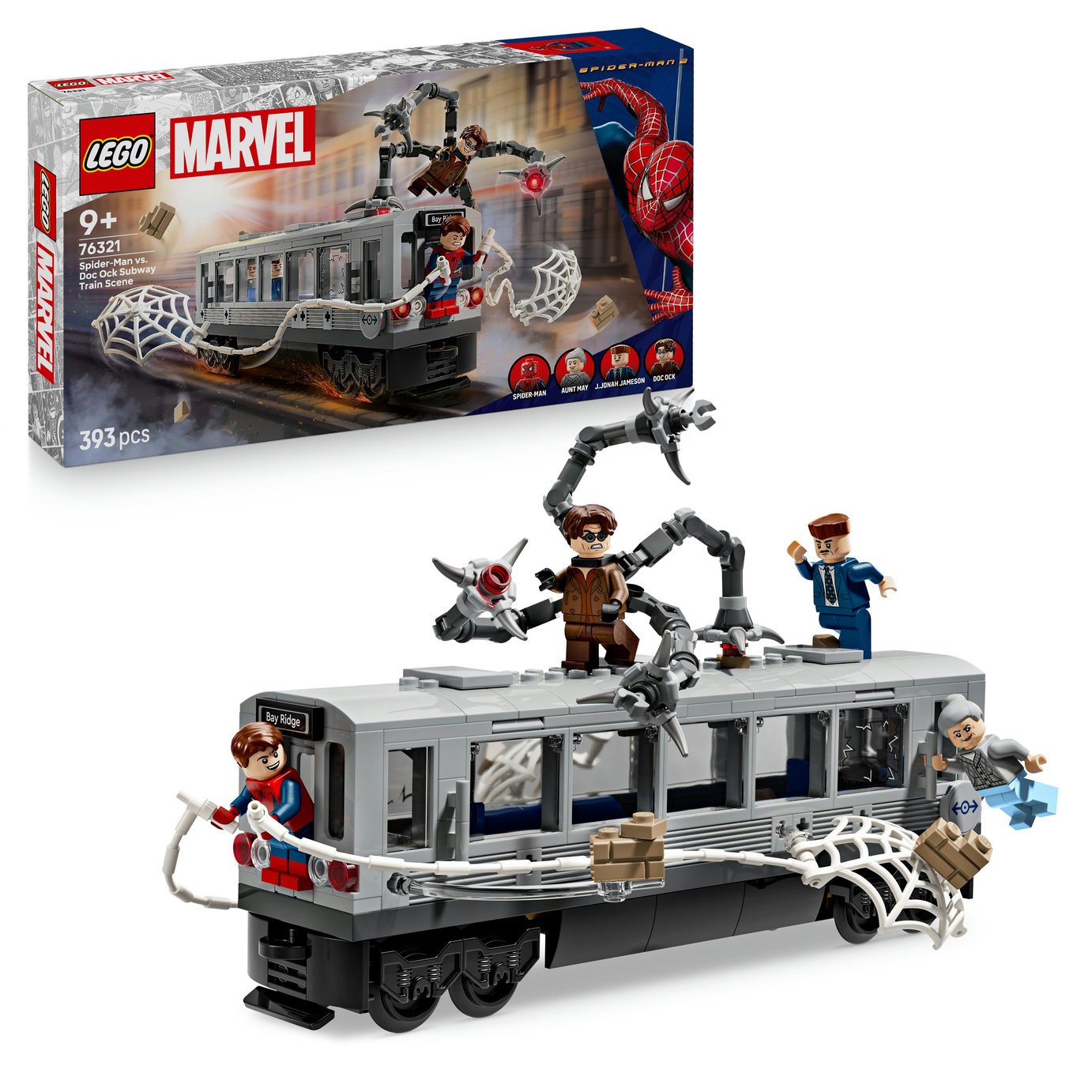 LEGO Marvel Spider-Man vs. Doc Ock Subway Train Scene 76321