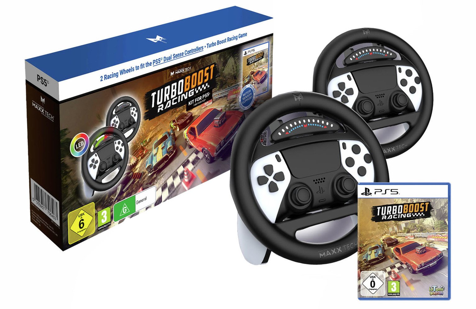 Maxx Tech Turbo Boost Racing Kit For PS5