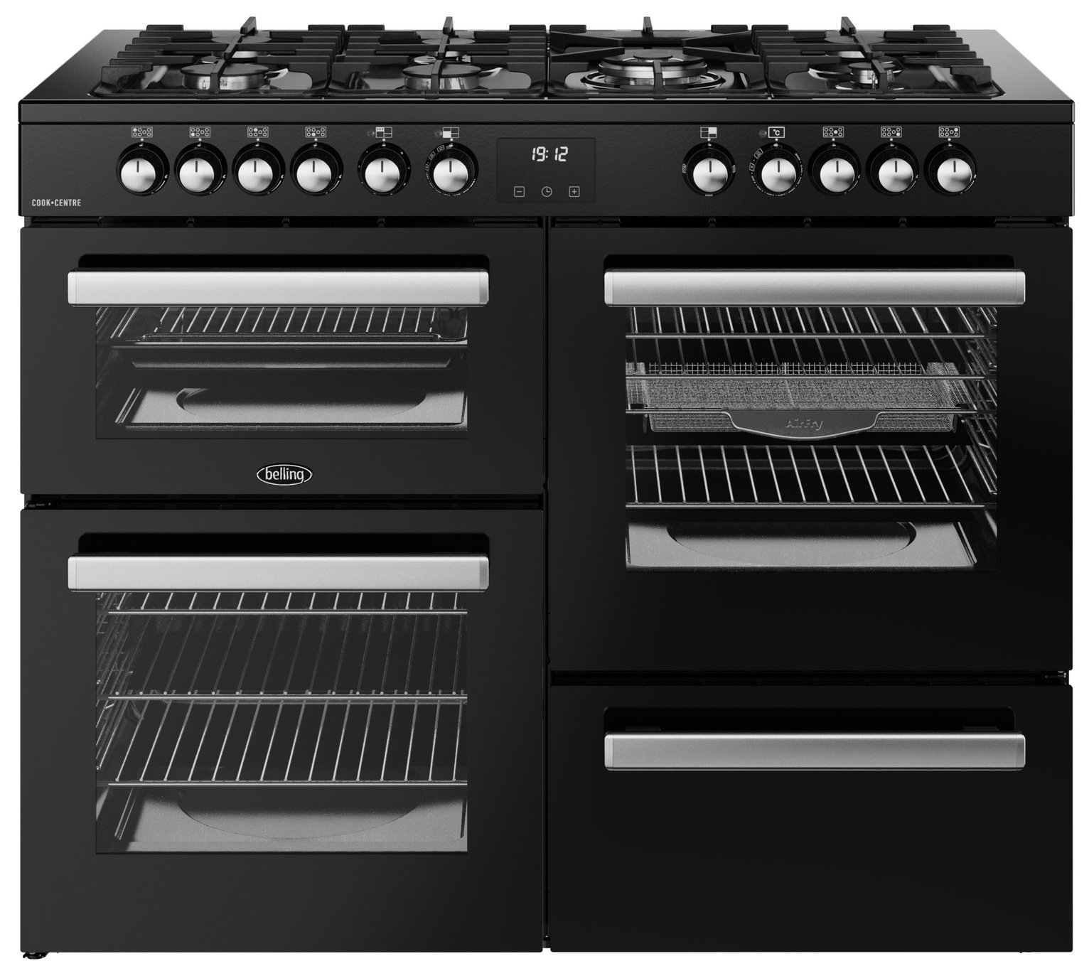 Belling 444411805 110cm Dual Fuel Range Cooker - Black