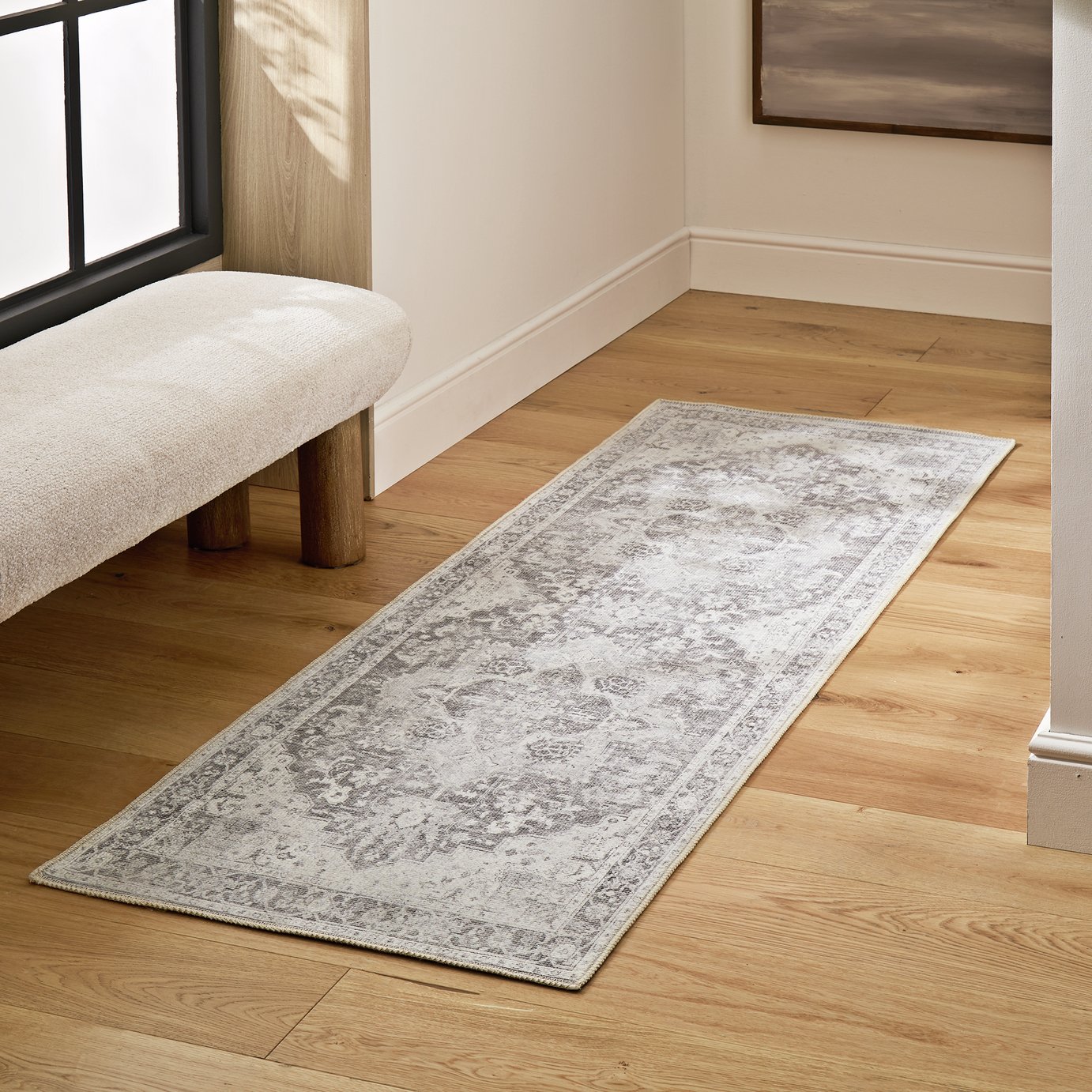 Habitat Vintage Effect Flatweave Runner