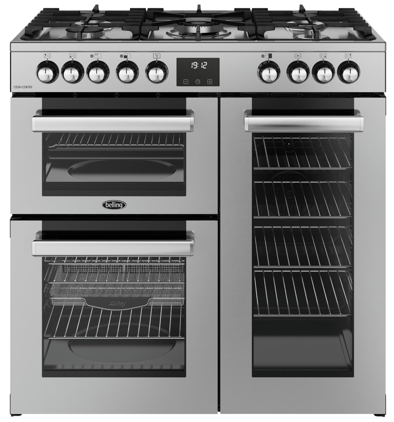 Belling 444411794 90cm Dual Fuel Range Cooker - S/Steel