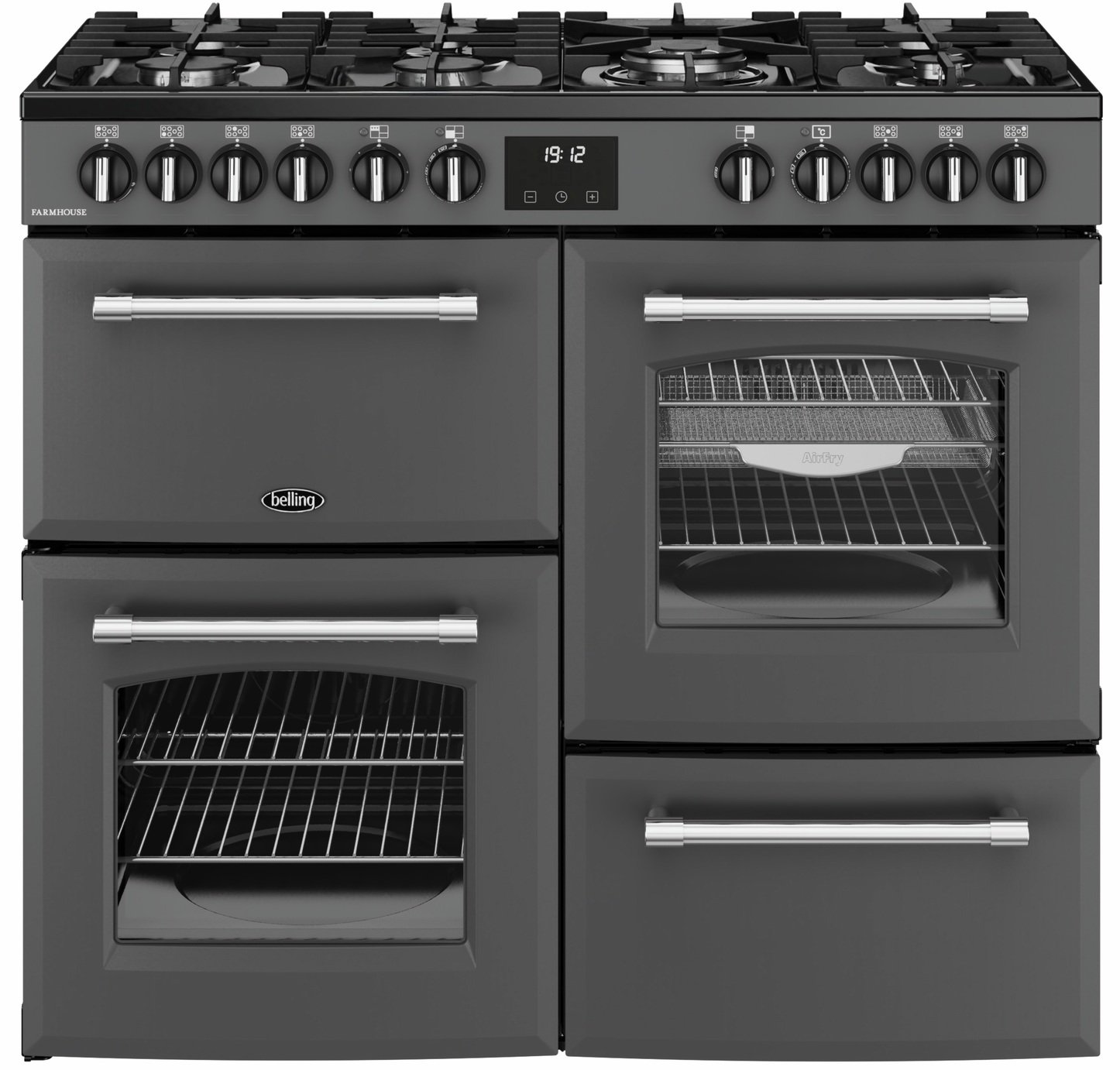 Belling 444411828 100cm Dual Fuel Range Cooker - Anthracite