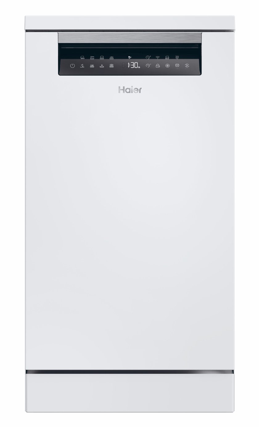 Haier XF1C3TB1FW 80 Slimline Dishwasher – White
