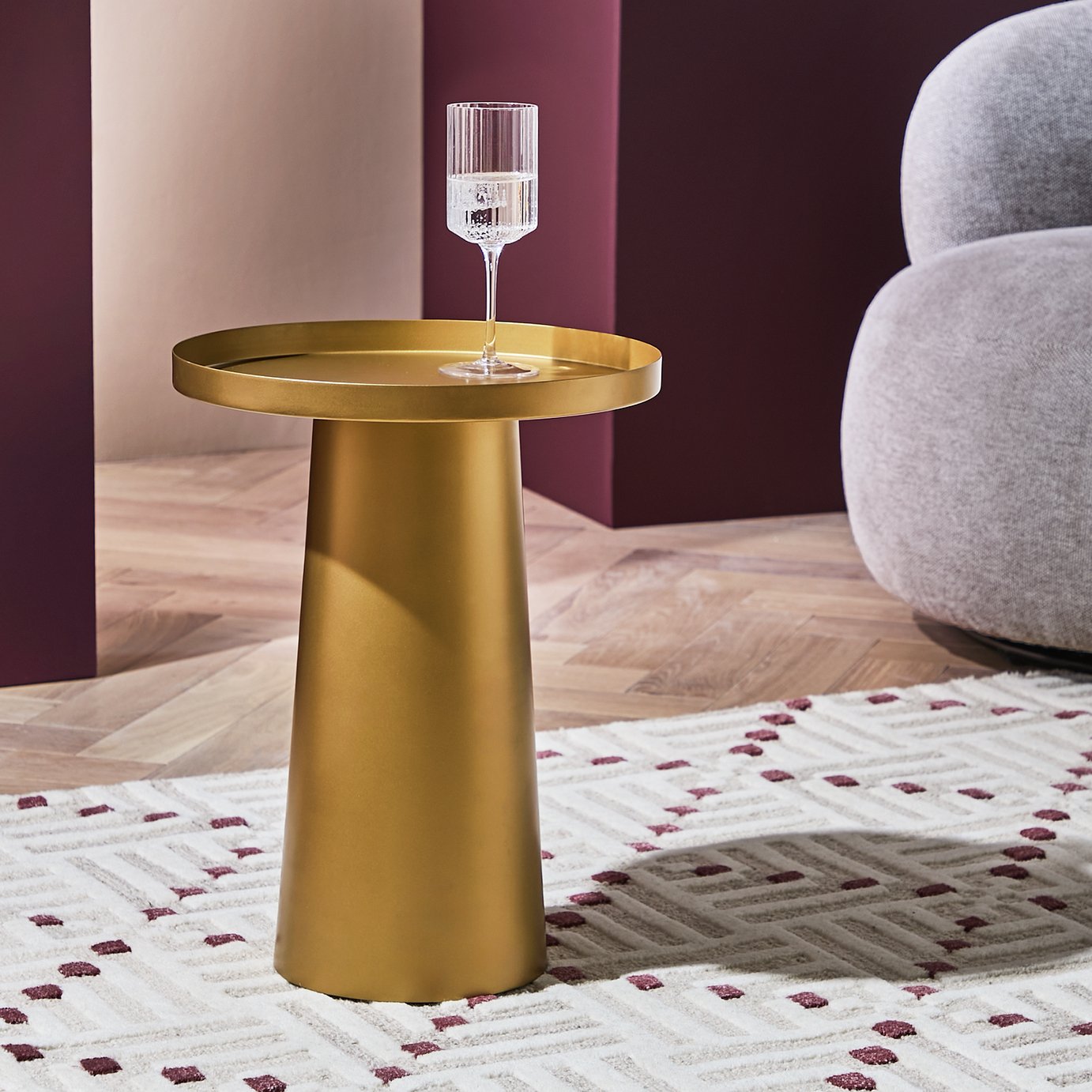 Habitat Enya Side Table - Gold