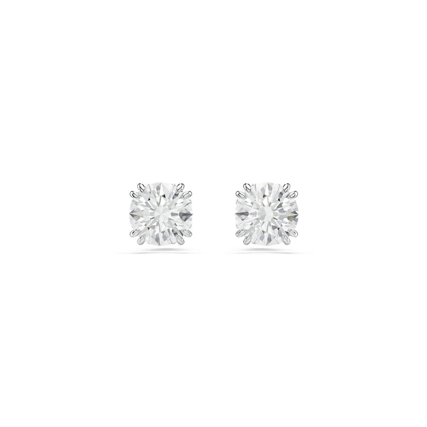 Swarovski Rhodium Plated Crystal Stilla Stud Earrings