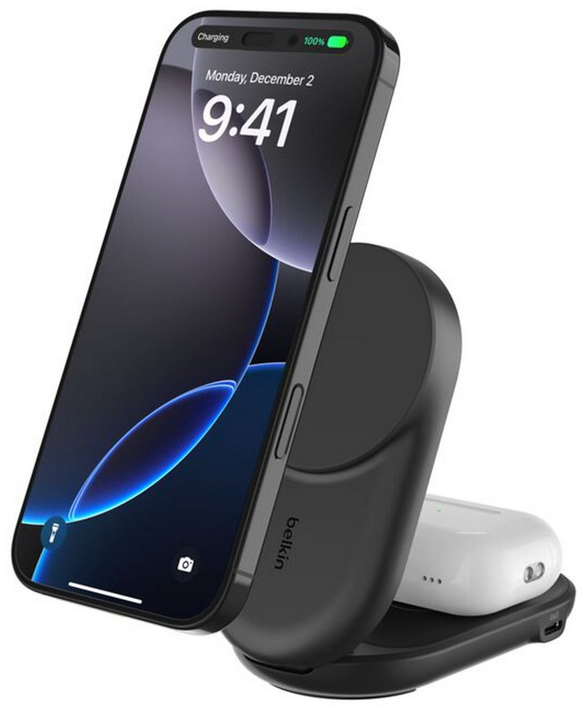 Belkin Qi2 25W UltraCharge 2-In-1 Foldable Magnetic Charger