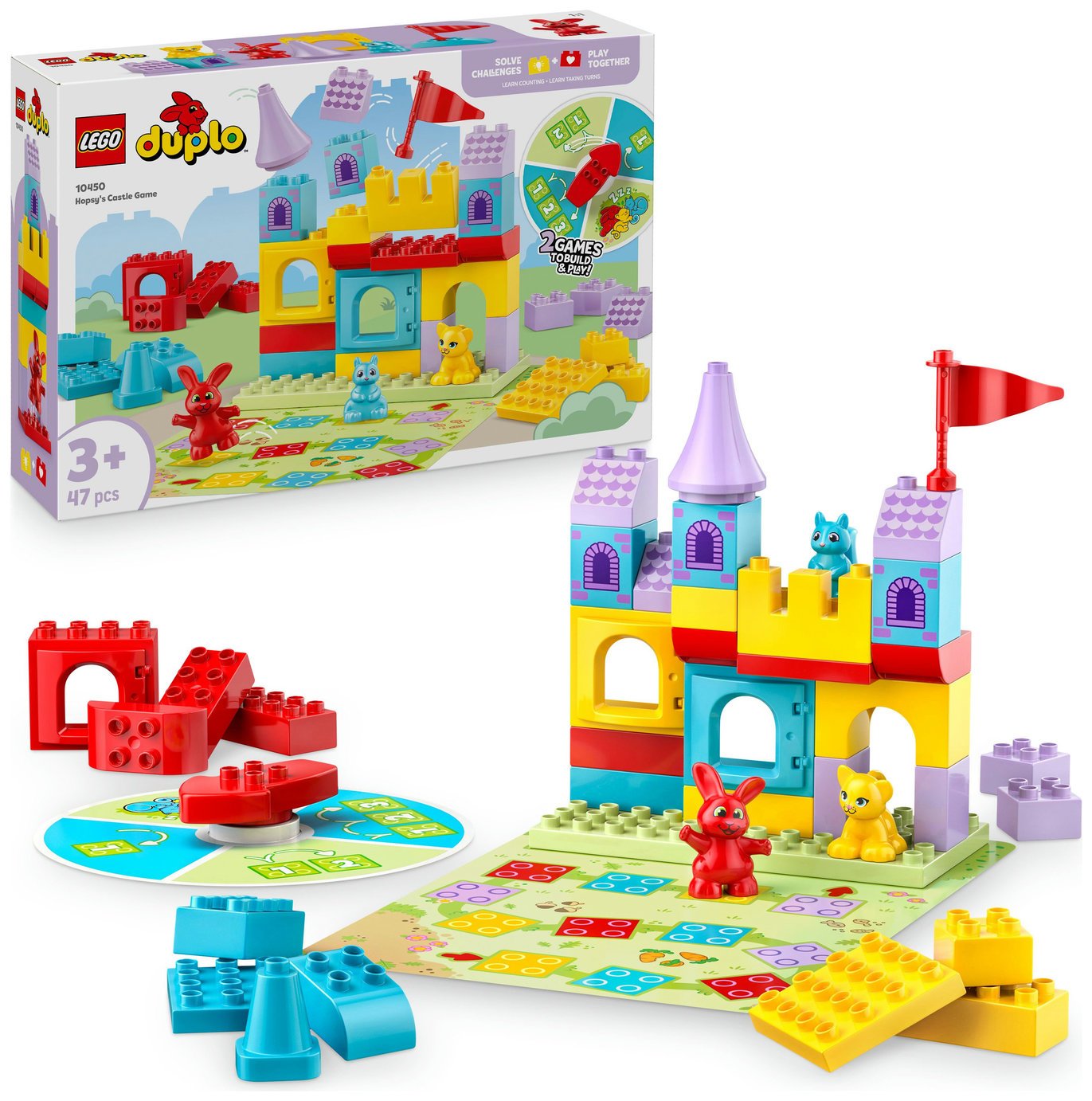 LEGO DUPLO Hopsy's Castle Game Toy with Animal Figures 10450