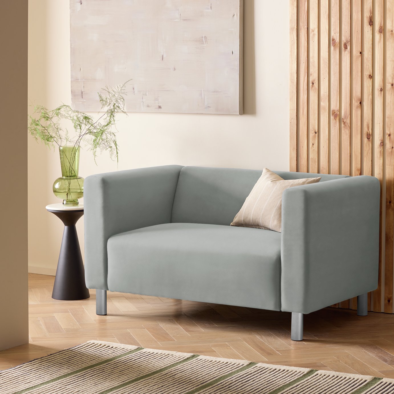 Argos Home Moda Faux Leather 2 Seater Sofa 