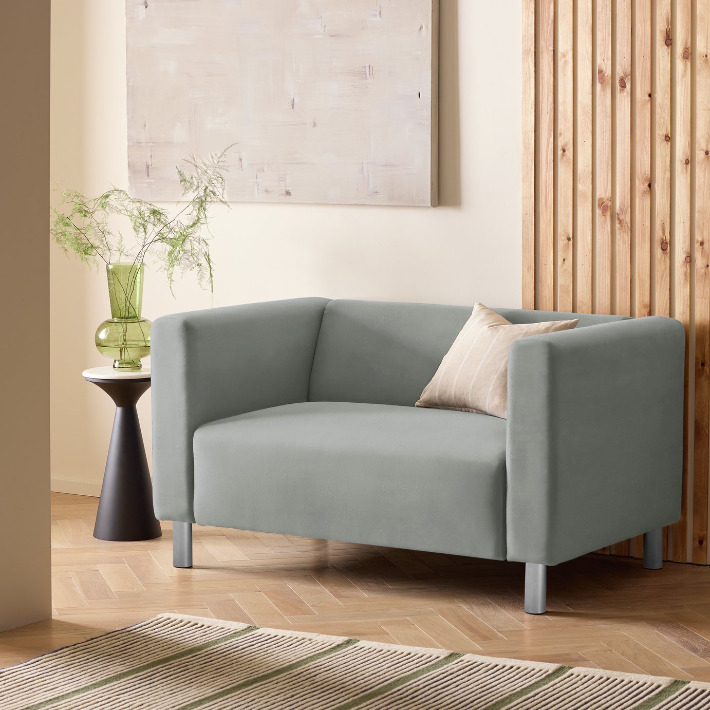 Argos Home Moda Faux Leather 2 Seater Sofa 