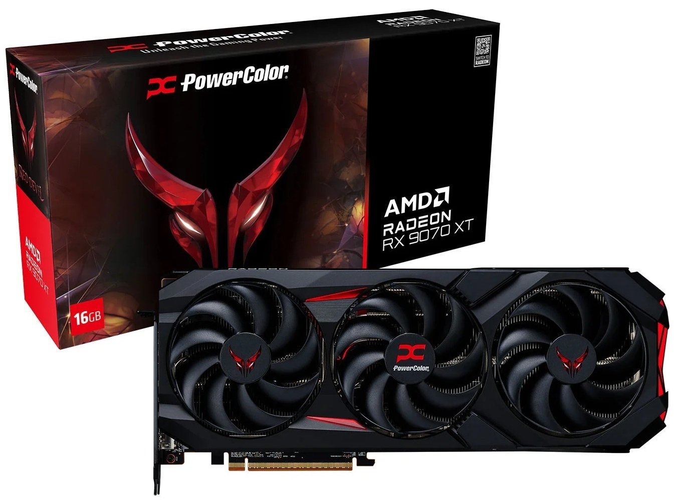 PowerColor Red Devil AMD Radeon RX9070 XT 16GB Graphics Card