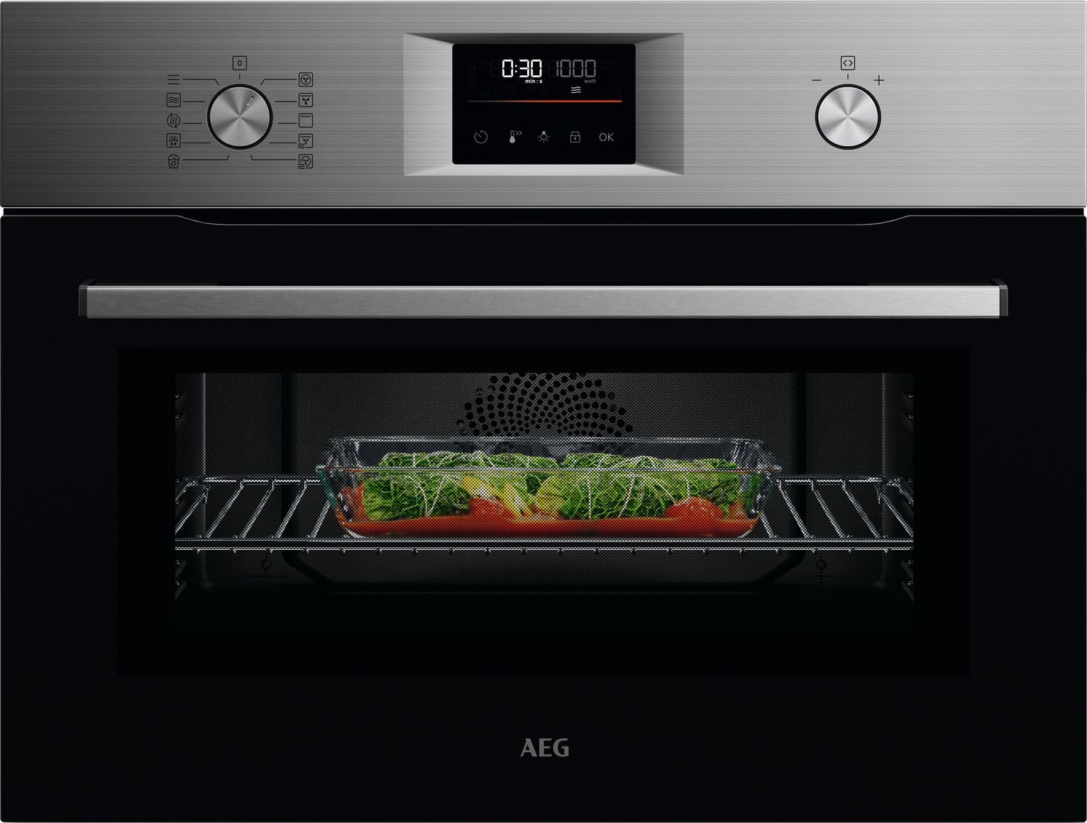 AEG OK6NK40M 1000W Built In Combination Microwave - S/Steel