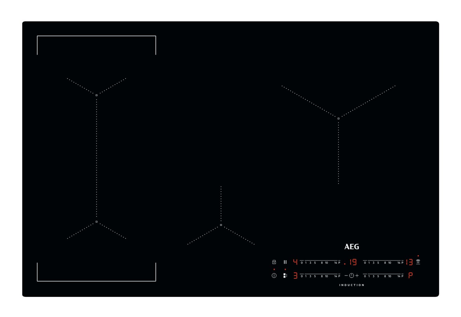 AEG IKX84443CB Electric Induction Hob - Black