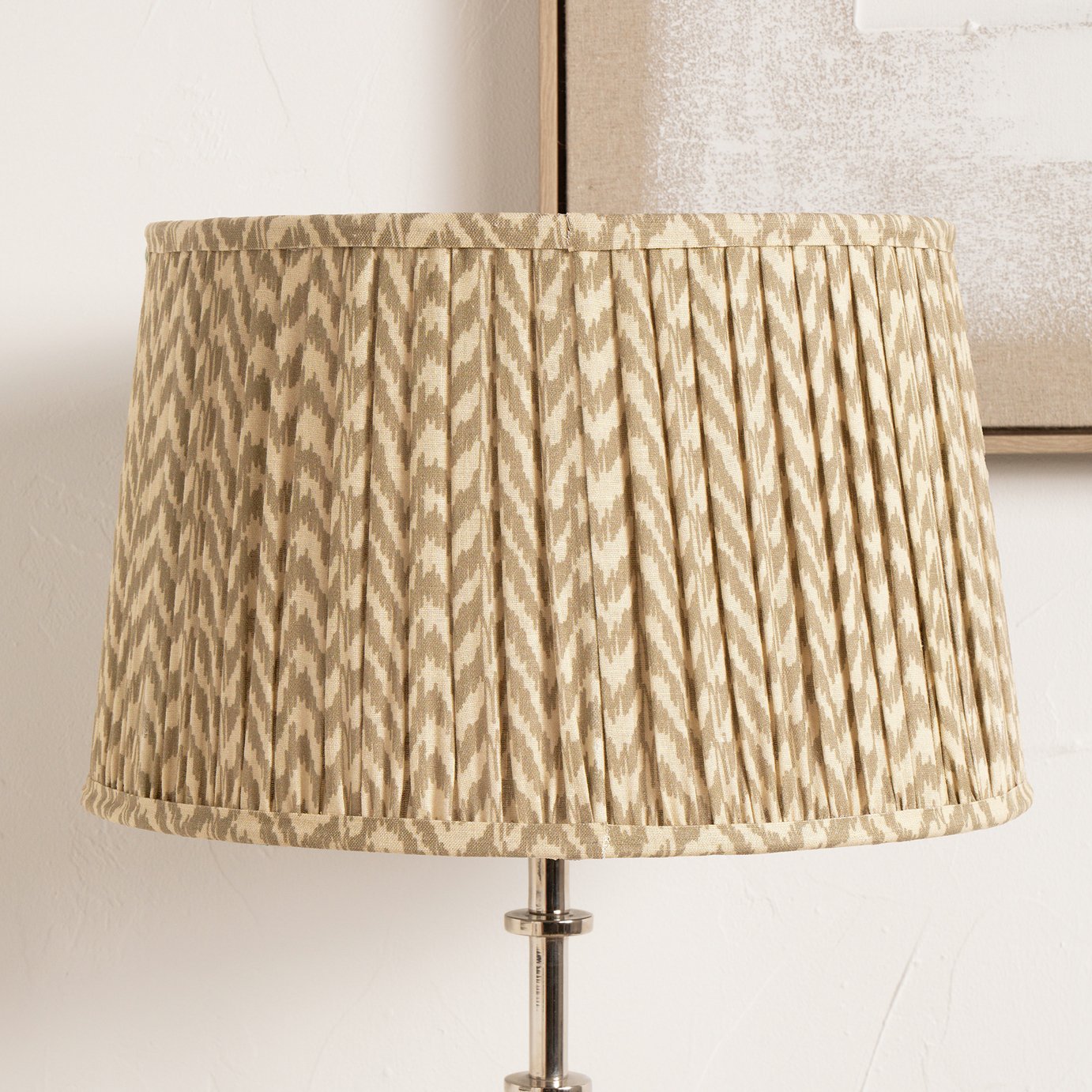 Pacific Vienna Taupe Mushroom Pleat Lampshade - 30cm