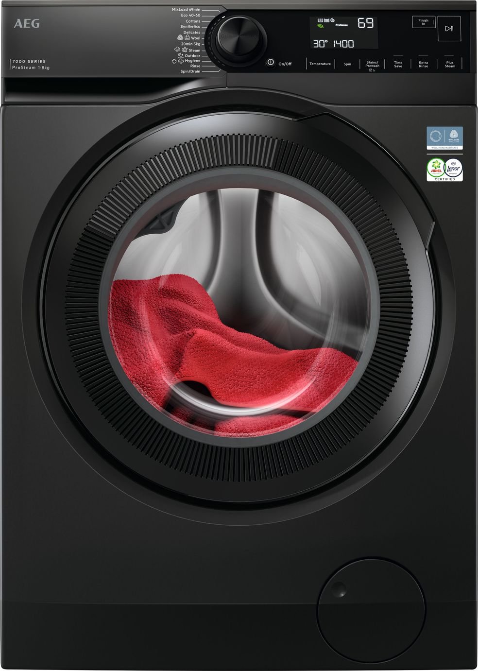 AEG LFSR7484U4B 8KG 1400 Spin Washing Machine - Anthracite