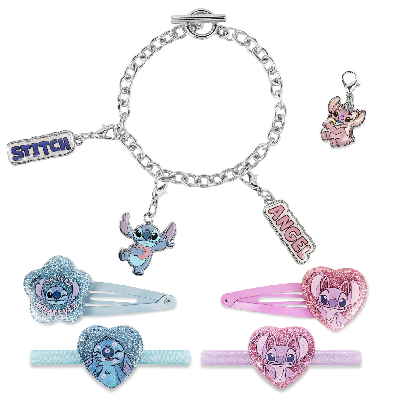Disney Lilo and Stitch Charm Bracelet Set - Pack of 7