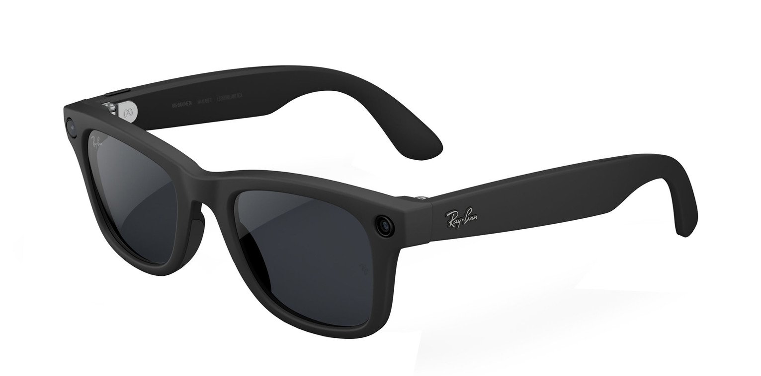 Ray-Ban Meta Wayfarer Gen 2 L Matte Black, Transitions Grey