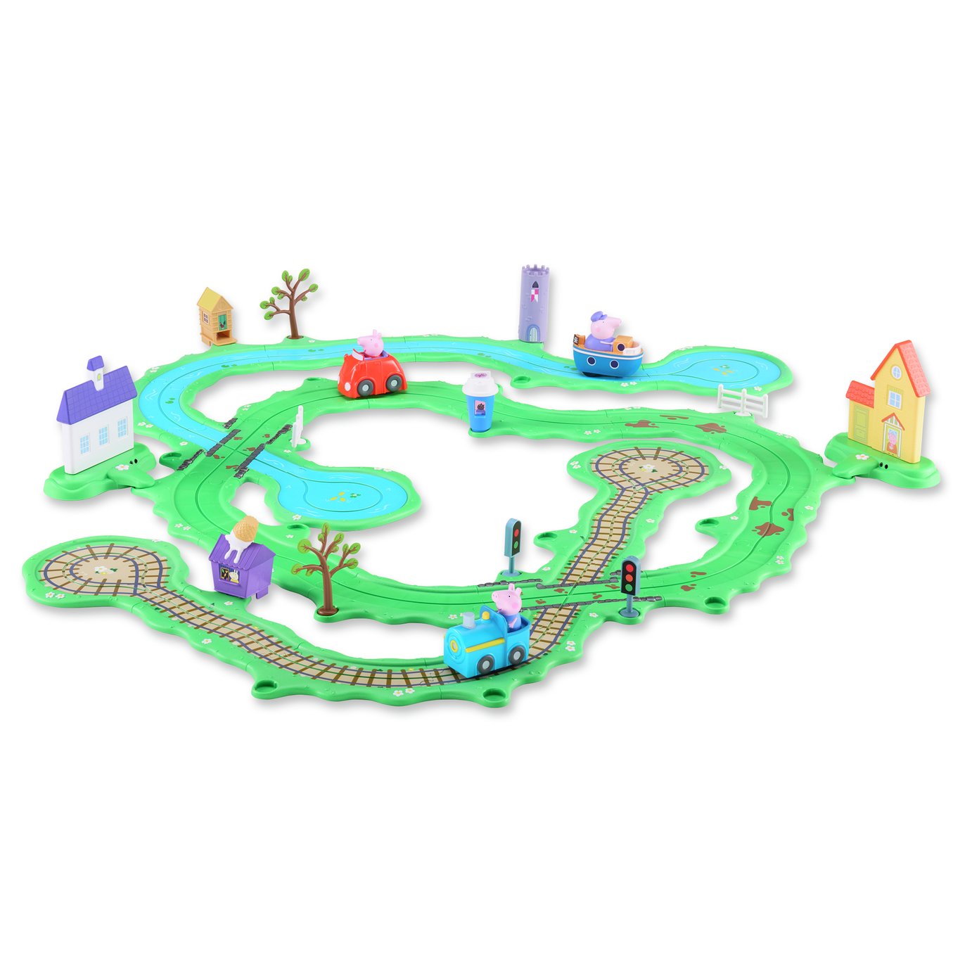 Peppa Pig Whizz Around Peppa's Great Big Track & Vehicle 