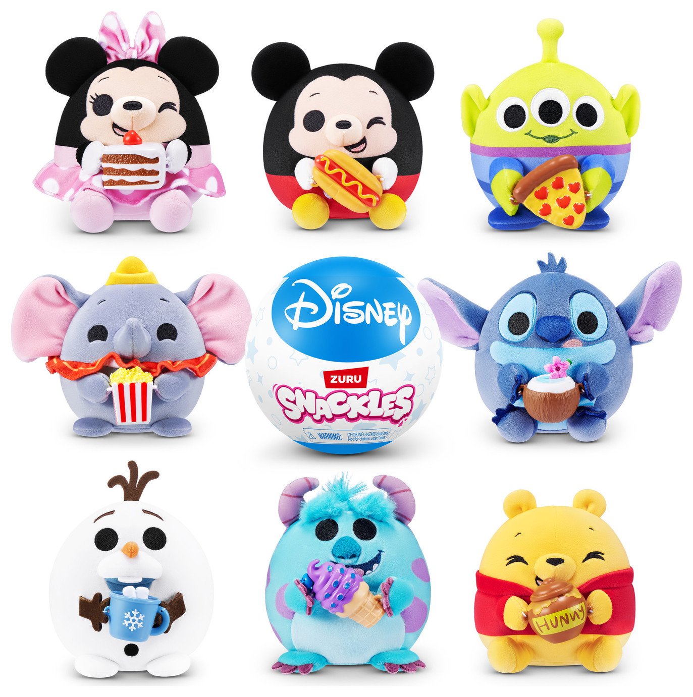 Snackles S1 Disney Capsule 5inch Bulk Soft Toy