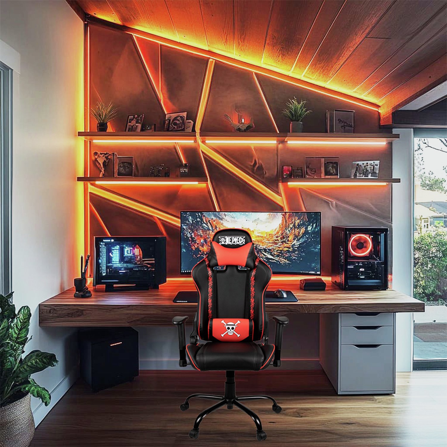 Konix One Piece Gaming Chair - Black