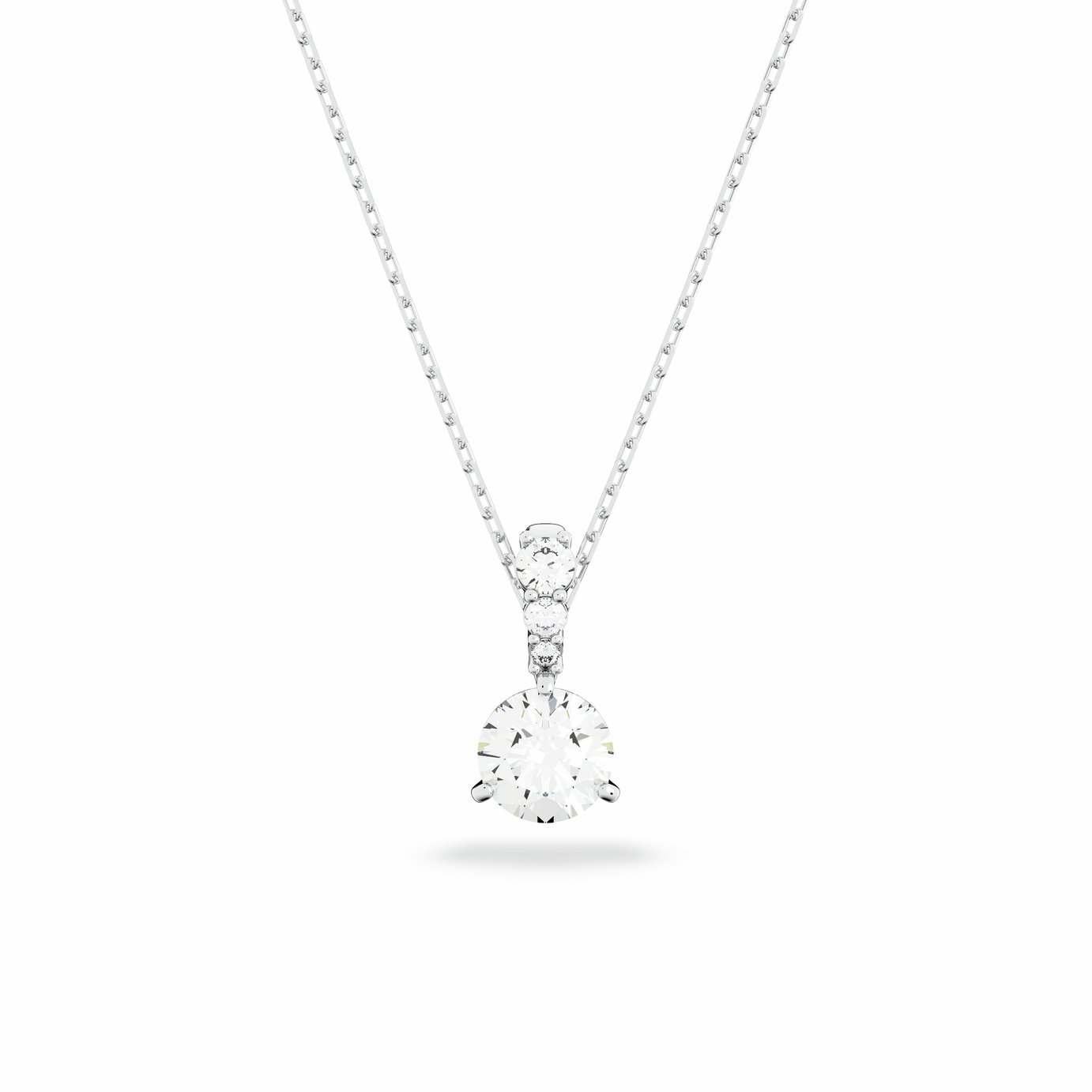 Swarovski Silver Plated Stilla Crystal Pendant Necklace