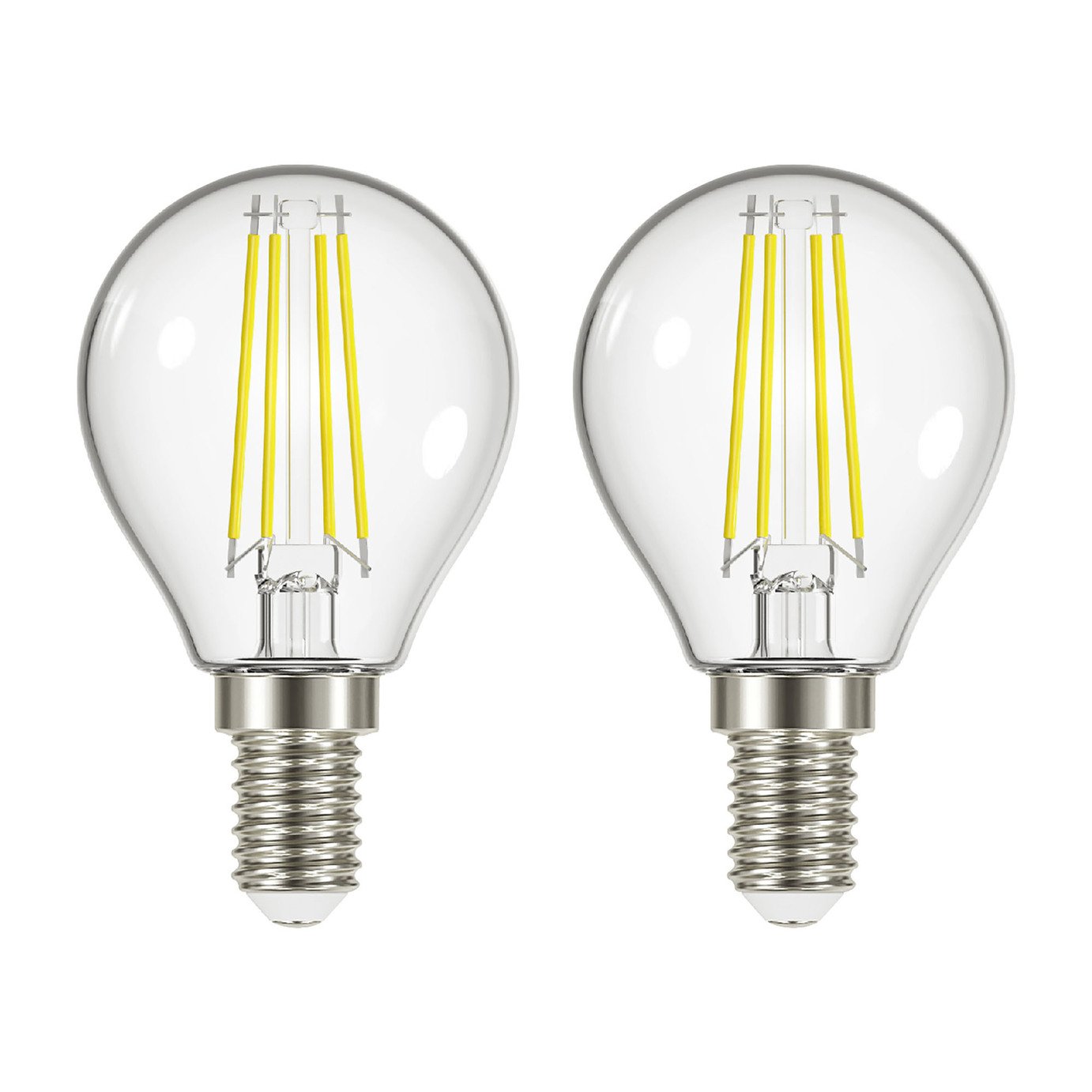 Argos Home 3.4W LED Filament Globe E14 Light Bulb - 2 Pack