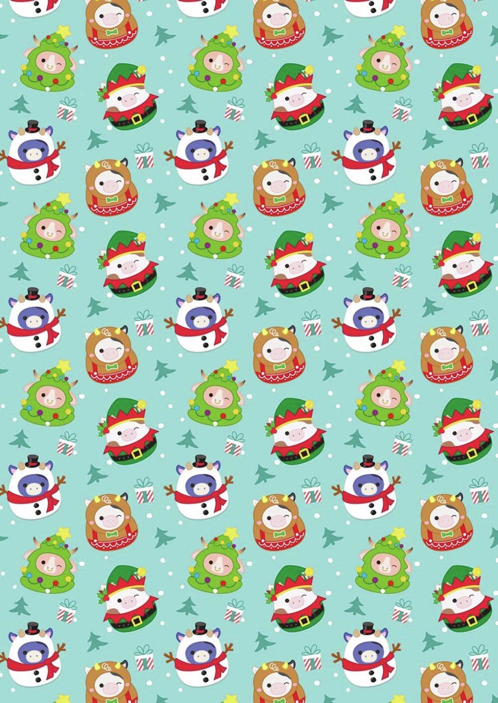 Argos Home 2 Rolls Squishmallows Wrapping Paper