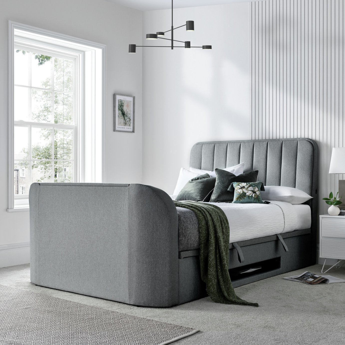 Time4Sleep Aspen Side Lift Ottoman TV Bed